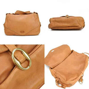 Celine Crossbody Leather Pocket Brown Shoulder Side Tan Camel Bag